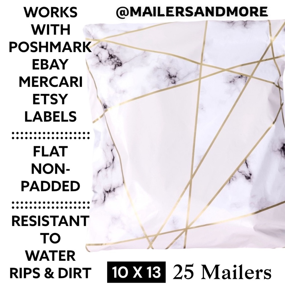 25 10X13 Marble Poly Mailers PRICE IS FIRM - Picture 2 of 11